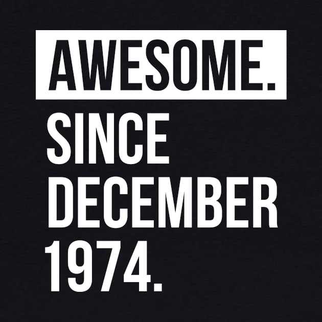 Awesome since December 1974 by hoopoe